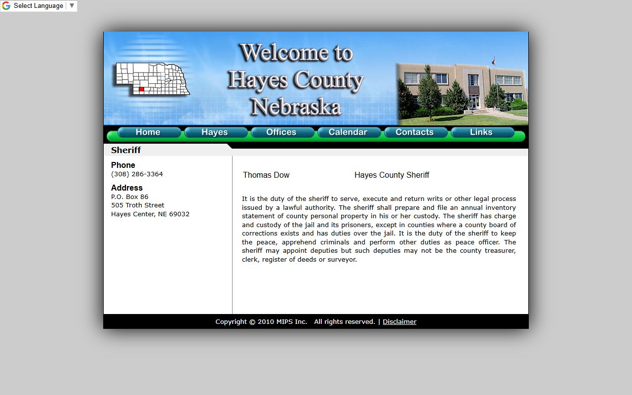 Hayes County sheriff page for jail mugshot and booking photo requests